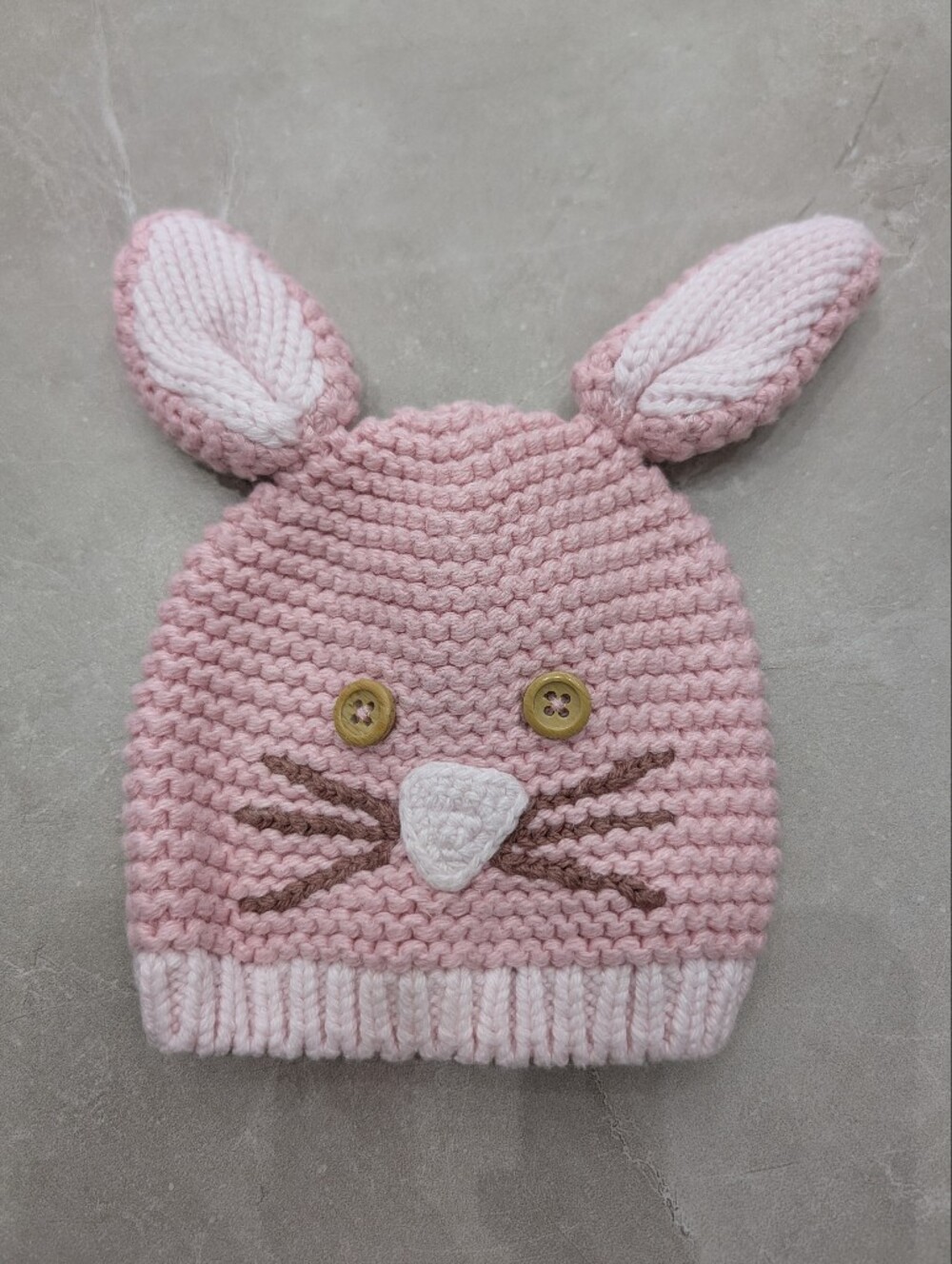 4/$20 babyGap Pink Bunny Ear Knit Baby Hat – 6-12M